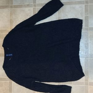 Plus size black sweater